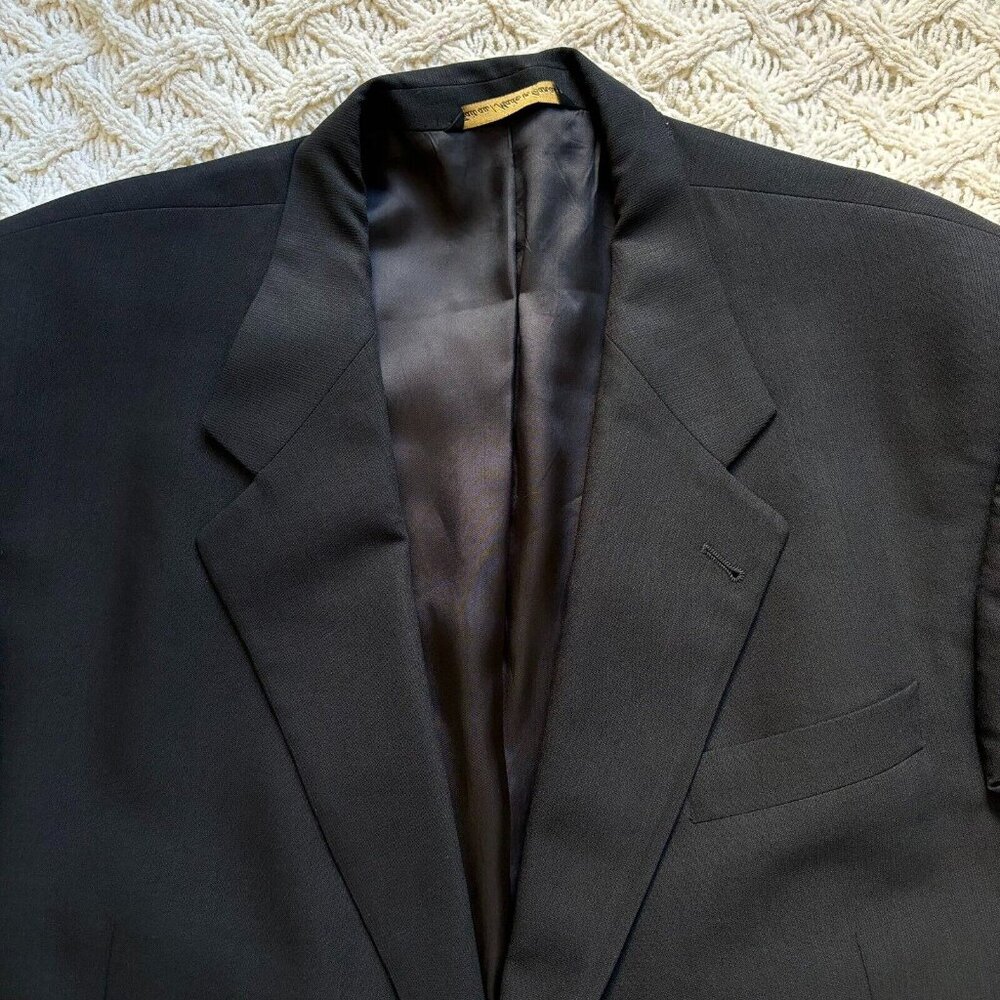 Jack Victor for Nordstrom Sport Coat Pure Wool Black Blazer Suit Jacket Canada